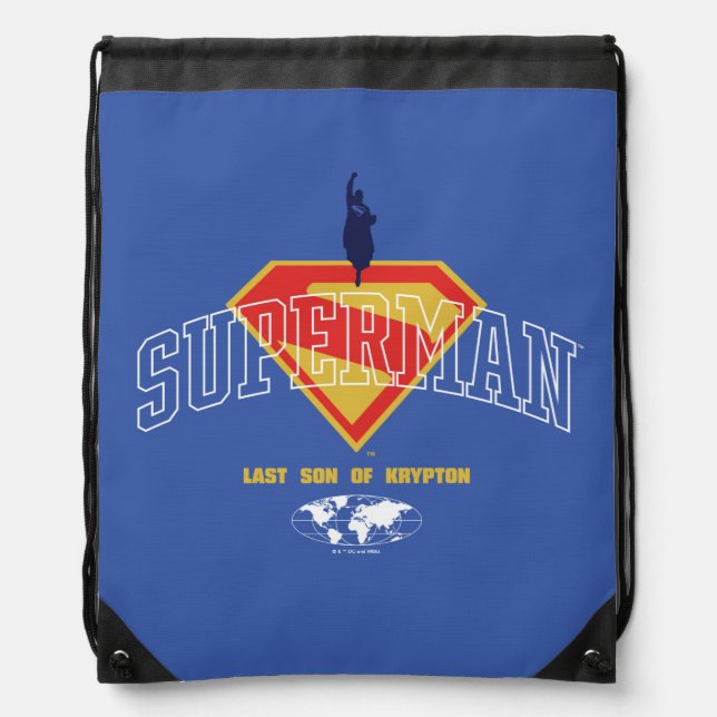 Last Son of Krypton Emblem Drawstring Bag (Front)