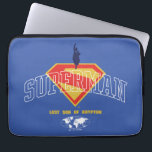 Last Son of Krypton Emblem Laptop Sleeve<br><div class="desc">Honor the legacy of a legend with this bold and nostalgic Superman design! At the center is the timeless red and yellow “S” shield, rising like a beacon with a heroic silhouette of Superman flying skyward. The classic arched “SUPERMAN” lettering adds vintage flair, while the phrase “LAST SON OF KRYPTON”...</div>