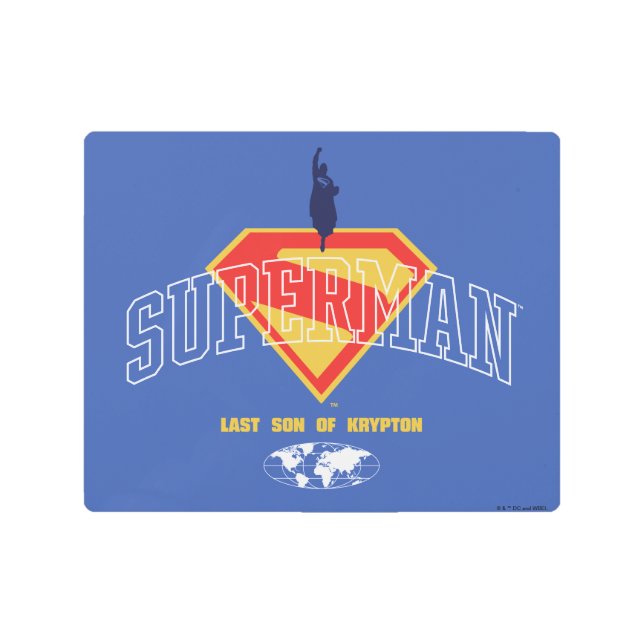Last Son of Krypton Emblem Metal Print (Front)