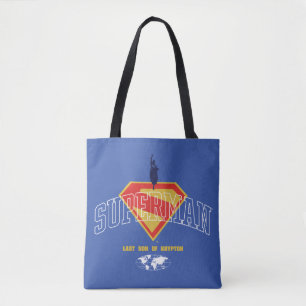 Last Son of Krypton Emblem Tote Bag
