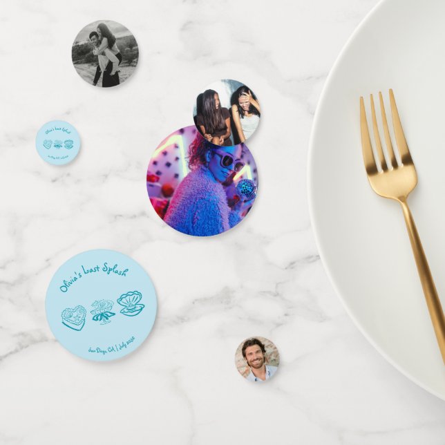 Last Splash Bachelorette Party Decor Photo Confetti (Group)