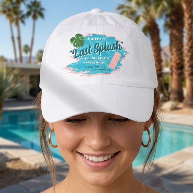 Last Splash Bachelorette Weekend Pool Party Hat (Creator Uploaded)