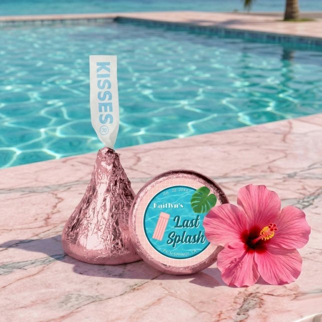 Last Splash Bachelorette Weekend Pool Party Hershey®'s Kisses® (Creator Uploaded)