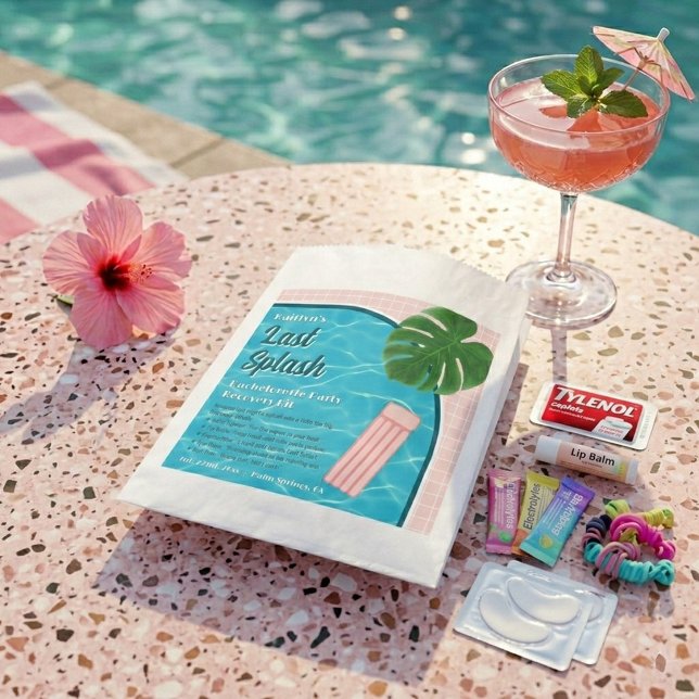 Last Splash Bachelorette Weekend Recovery Kit Favor Bag (Creator Uploaded)