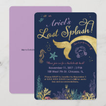 Last Splash Mermaid Bachelorette Invite