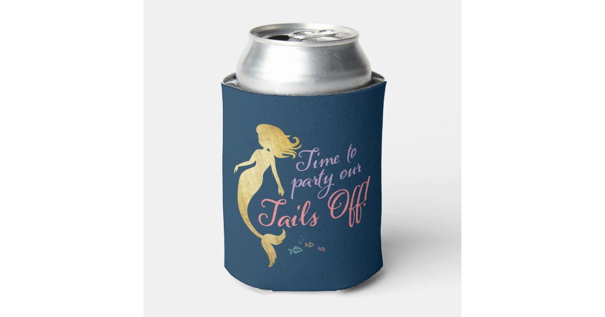 Last Splash Mermaid Bachelorette Koozie Zazzle Com