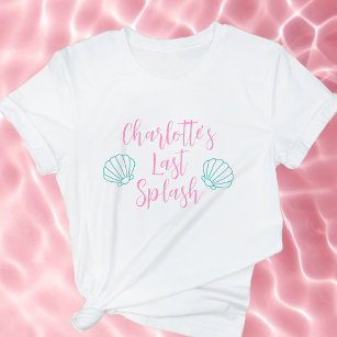 Last Splash Tropical Beach Shell Bachelorette T-Shirt