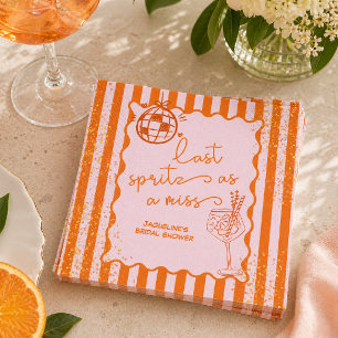 Last Spritz as a Miss Bachelorette, Bridal Shower Napkins