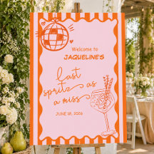 Last Spritz as a Miss Welcome, Bridal shower