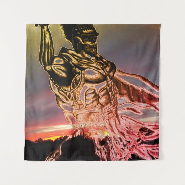 Last stand on Blood stained land Tapestry (Front)