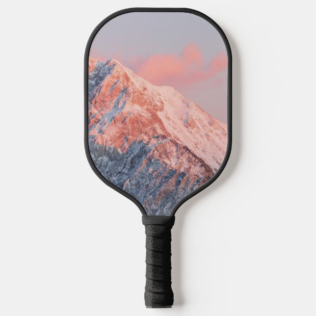 Last sun light on mountain Storžič, Slovenia Pickleball Paddle (Front)