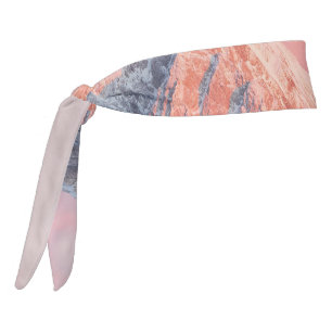 Last sun light on mountain Storžič, Slovenia Tie Headband