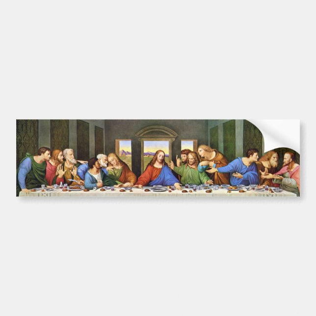 Last Supper Bumper Sticker (Front)