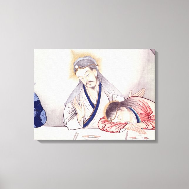 Last Supper, Christ and St John Canvas Print (Front)