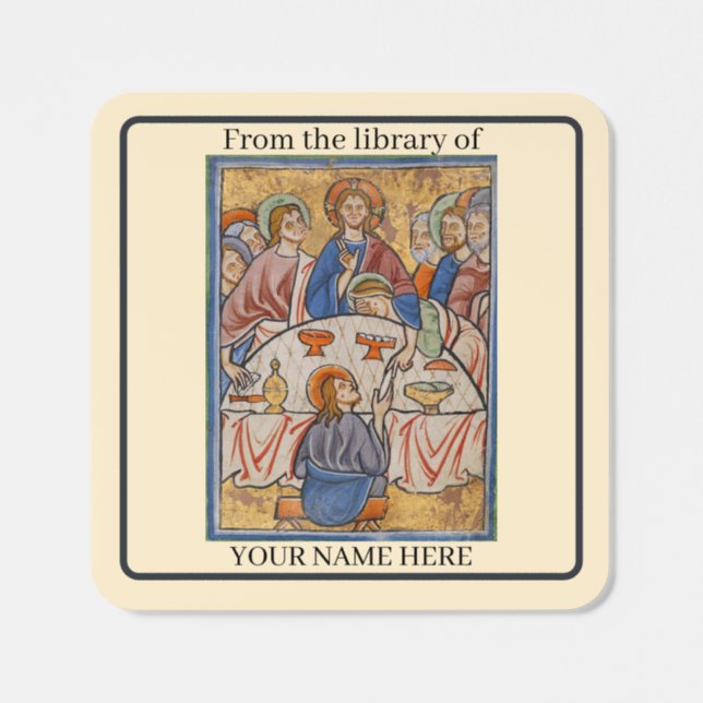 Last supper Christian Book label (Single)