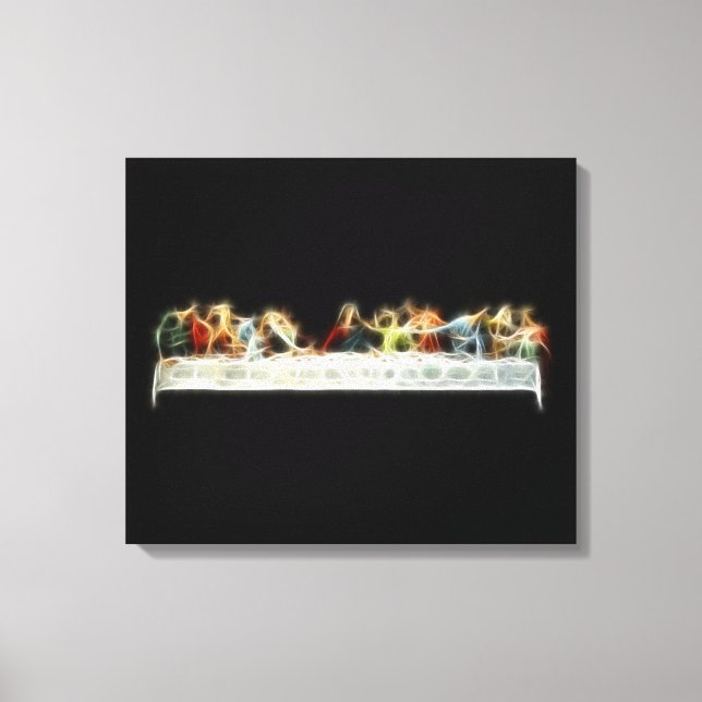 Last Supper da Vinci Jesus Fractal Painting Canvas Print (Front)