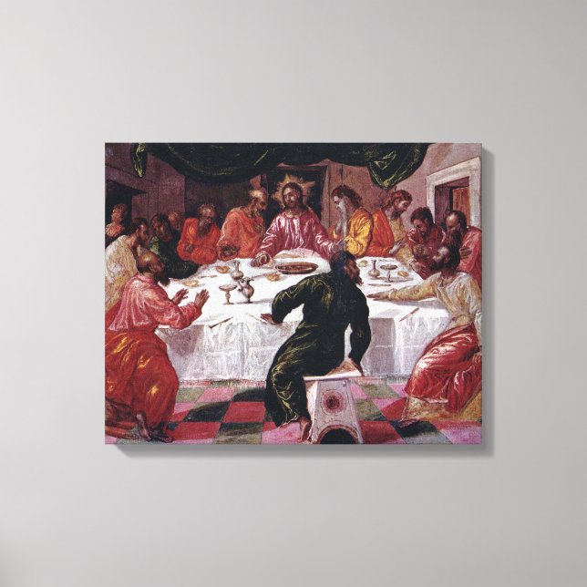 Last Supper - El Greco - c1595 Canvas Print (Front)