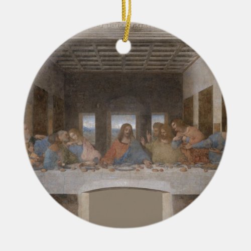 Last Supper Leonardo Da Vinci Painting Ceramic Ornament