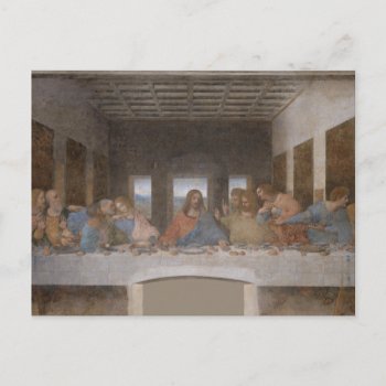 Last Supper Leonardo Da Vinci Painting Postcard by allpicturesofjesus at Zazzle
