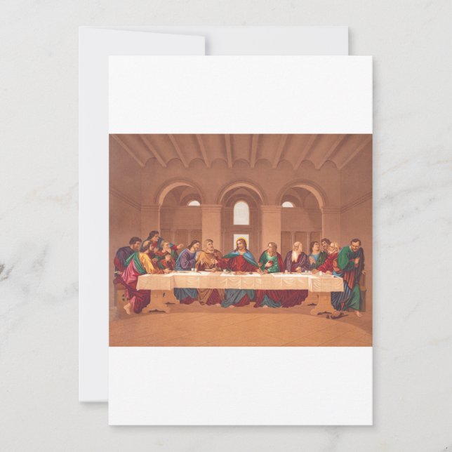 Last Supper of Jesus Christ Invitation (Front)