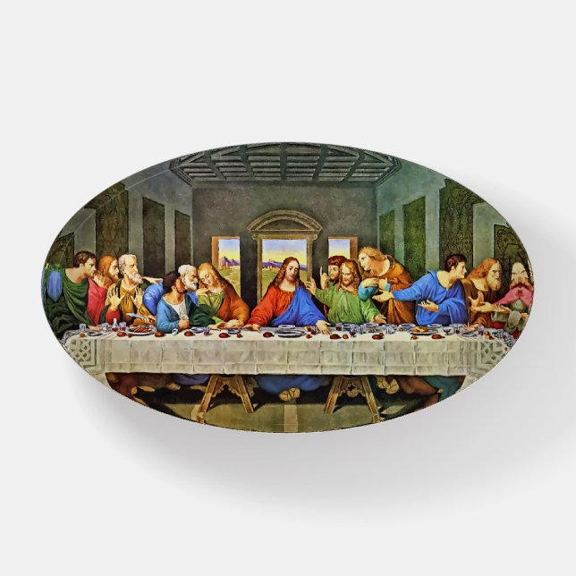 LAST SUPPER OVAL PAPERWEIGHT (Front)
