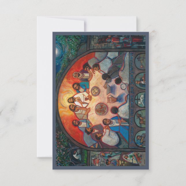 Last Supper, Prayer Card for Holy Week, Luke 22 (Front)