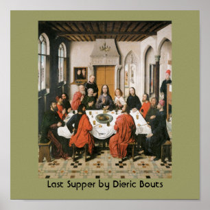 Last Supper Vintage Religious Art Poster