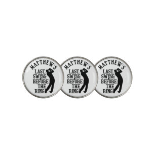 Last Swing Bachelor Party Golf Ball Marker