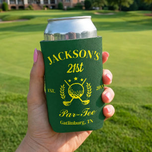 Last Swing Before Personalized Golf Bachelor Party Can Cooler