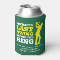 Last Swing Before the Ring Bachelor Can Coolers