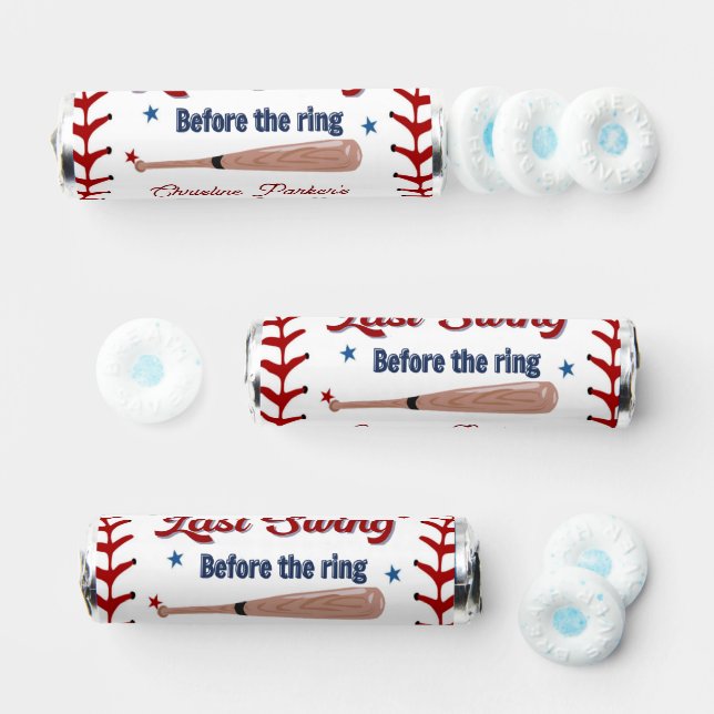 Last Swing before the ring Baseball  Bachelorette Breath Savers® Mints (Assorted)