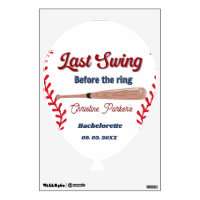 Last Swing before the ring Baseball Bachelorette