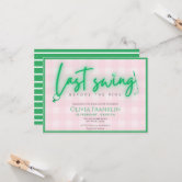 Last swing before the Ring Golf Bridal Shower Invitation