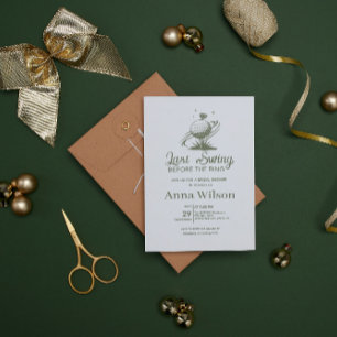 Last Swing Before the Ring Bridal Shower Invitation