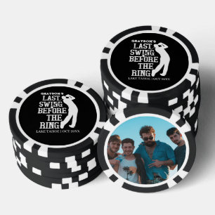 Last Swing Before the Ring Golf Bachelor Favor Poker Chips