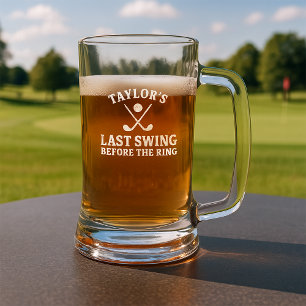 Last Swing Before The Ring Golf Bachelor Stein