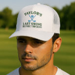Last Swing Before The Ring Golf Bachelor Trucker Hat