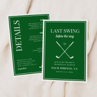 Last Swing Before the Ring Golf Bachelorette