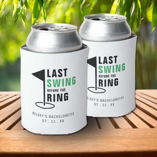 Last Swing Before the Ring Golf Bachelorette Party Can Cooler