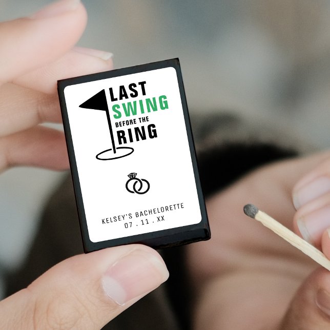 Last Swing Before the Ring Golf Bachelorette Party Matchboxes (Last Swing Before the Ring Golf Bachelorette Party Matchboxes
)