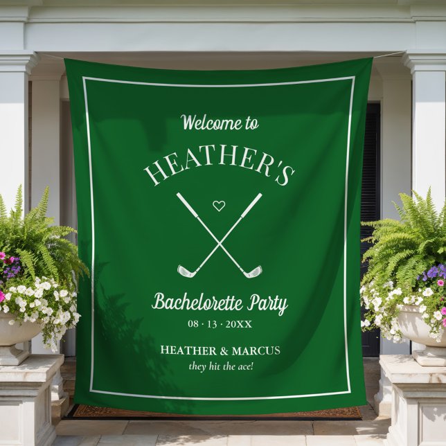 Last Swing Before the Ring Golf Bachelorette Tapestry (Creator Uploaded)