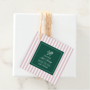 Last Swing Before the Ring green bachelorette Favor Tags