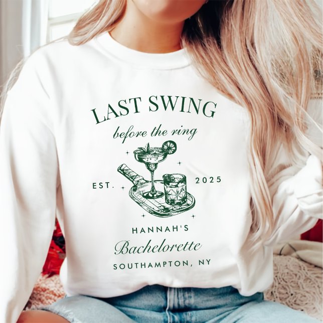 Last Swing Before The Ring Pickleball Bach Weekend Sweatshirt (Creator Uploaded)