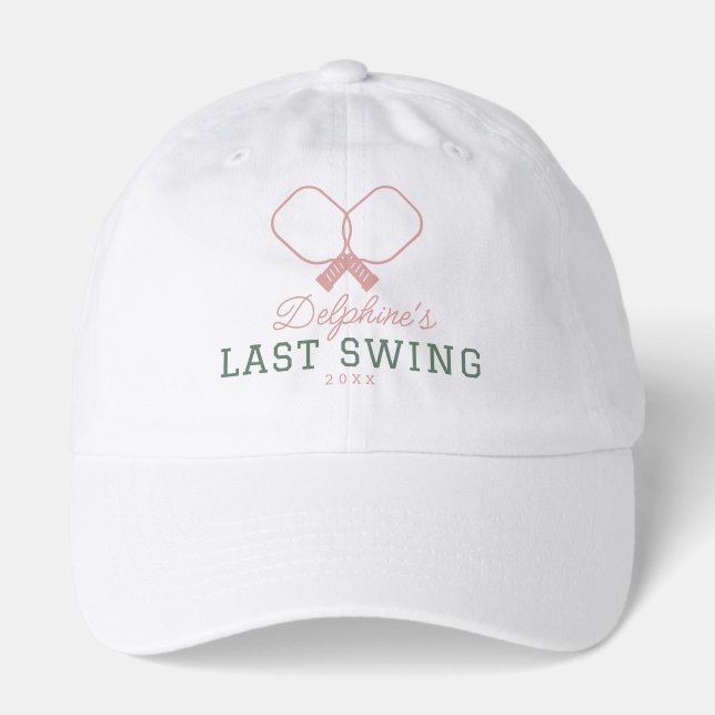 Last Swing Before the Ring Pickleball Bachelorette Hat (Front)
