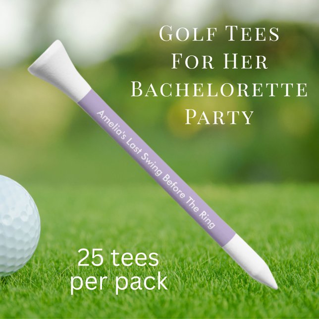 Last Swing Before The Ring Purple Bachelorette Golf Tees (Creator Uploaded)