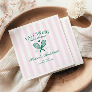 Last Swing Before The Ring Retro Tennis Bach Napkins