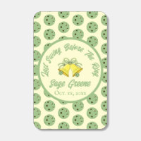 Last Swing Before the Ring Sage and Cream Wedding