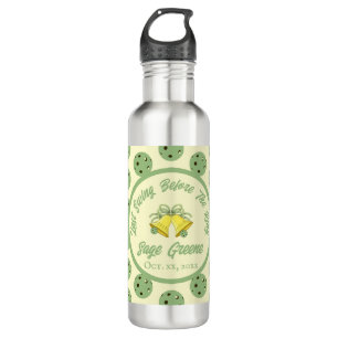 Last Swing Before the Ring Sage & Cream Pickleball Stainless Steel Water Bottle