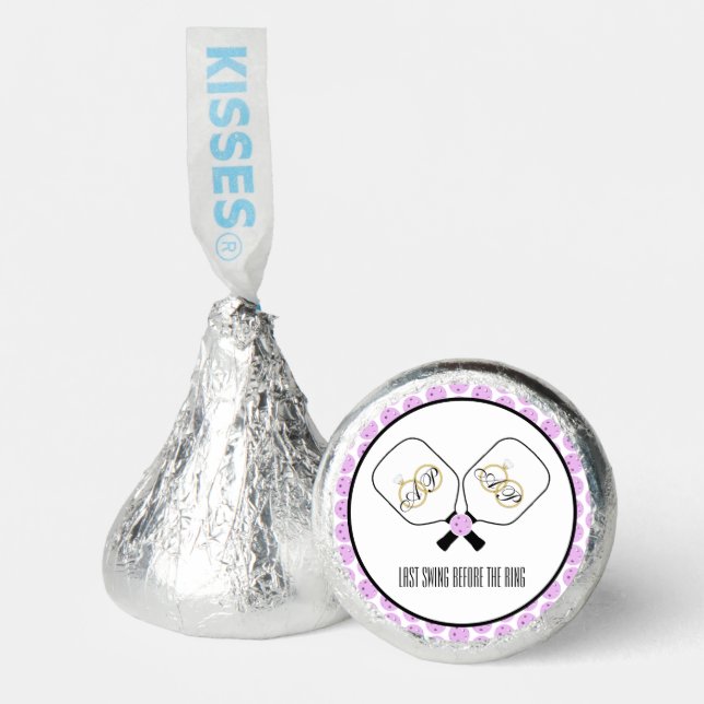 Last Swing Before the Ring Wedding Pickleball  Hershey®'s Kisses® (Front)