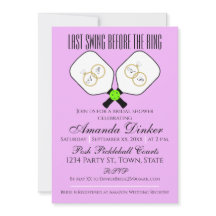 Last Swing Before the Ring Wedding Pickleball